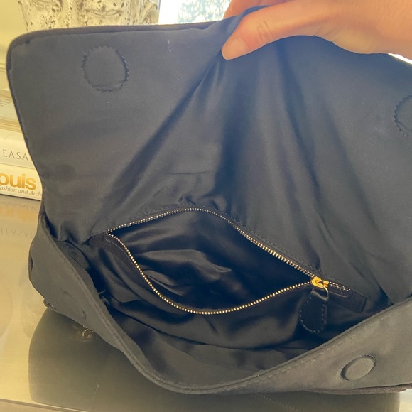 Stella McCartney Black Satin 🖤RARE🖤clutch - Picture 5 of 9
